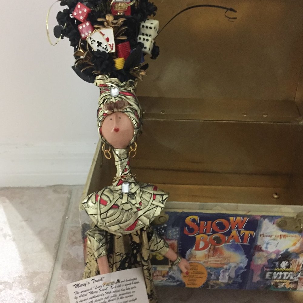 Lady of the Night Gambling Decor Doll